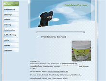Tablet Screenshot of frischfleisch-pro-hund.de